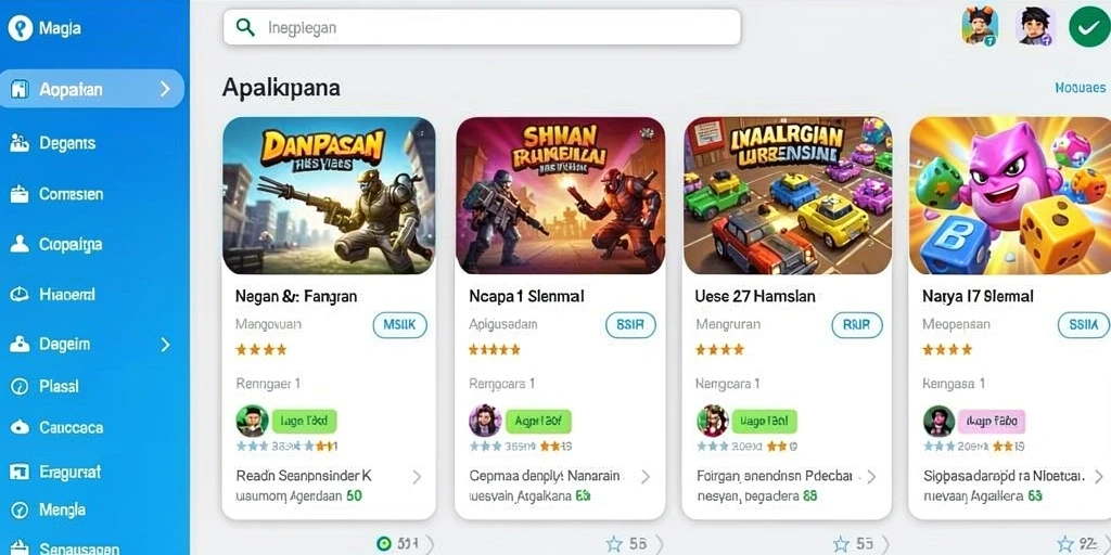 Tampilan awal permainan yang menarik dan memikat.