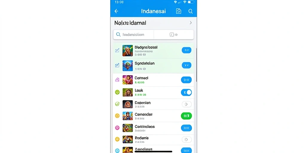 Screenshot menampilkan antarmuka permainan yang user-friendly.