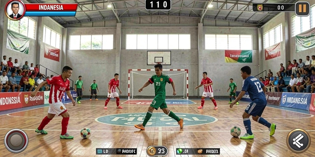 Screenshot terlihat menampilkan aksi seru dalam game.